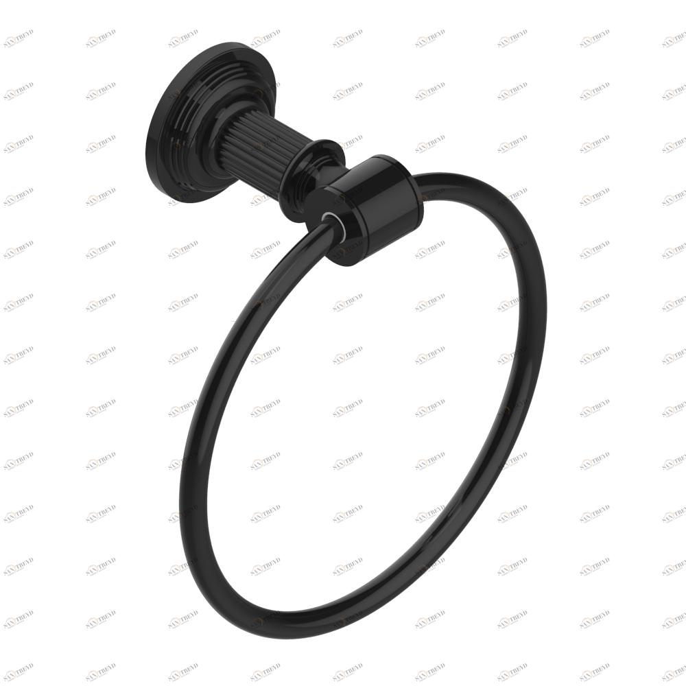 U9L-504N Полотенцедержатель-кольцо-Ø 180 мм одинарное Thg-paris Grand central с металлическими ручками-рукоятками Покрытие PVD бронза U9L-504N CAT.F