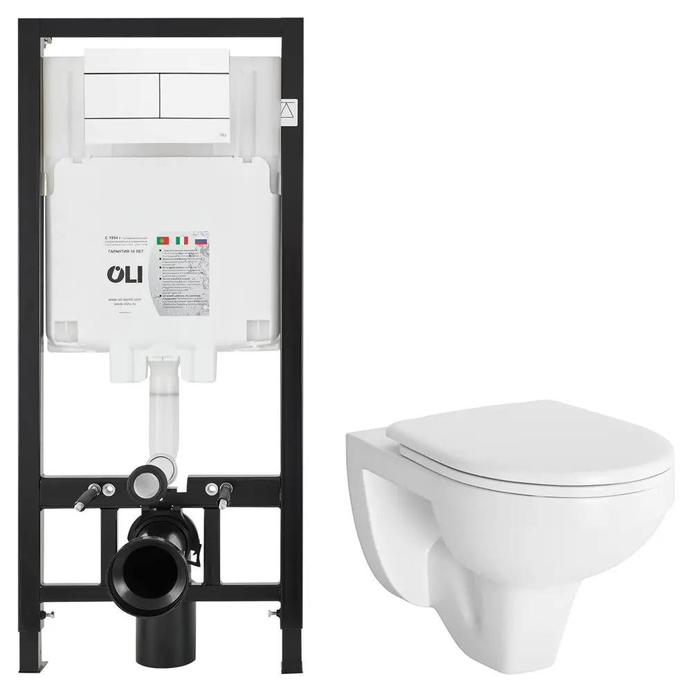 Комплект инсталляции Oli 80 Eco с ободковым унитазом Damixa Jupiter STLM-2032935