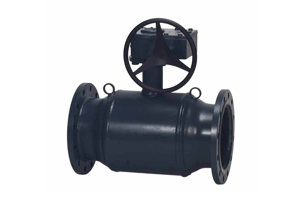 Danfoss JiP Premium FF фланцевый (фланцы на PN = 16 бар) с ручным редукторным приводом JIP Premium FF Кран шар Ду300 Ру16 ред 065N0266G 