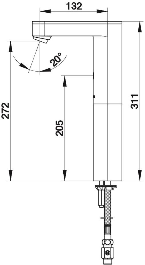 Бесконтактный кран, высокий Presto SO'O 56221 56221.0 - Вид №1