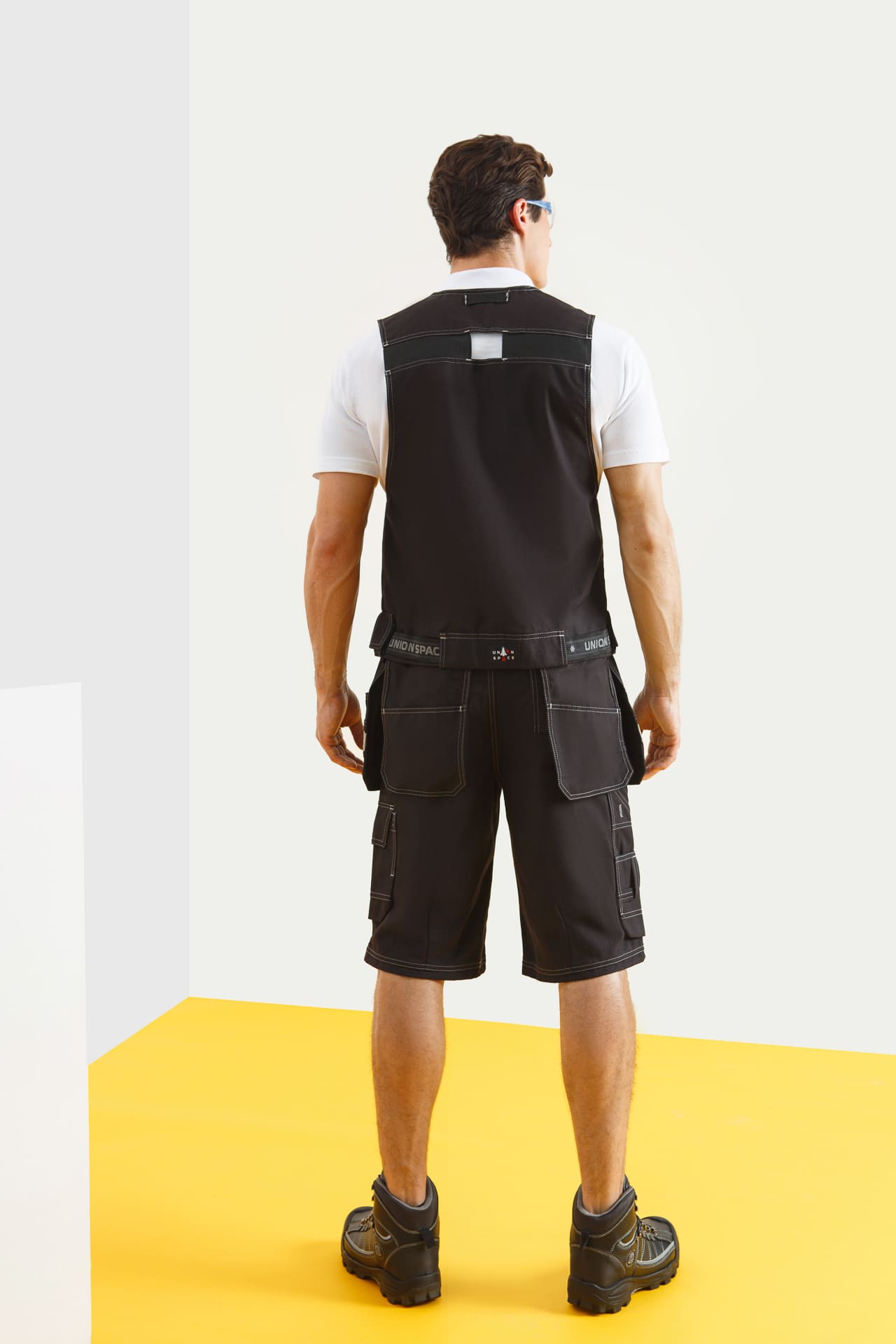 62601 Жилет  черный Union Space  Летняя спецодежда  размер 60-62  - Вид №4
