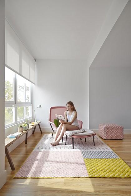 GAN Прямоугольный коврик ручной работы из ткани Silaï sun-id-1498932 - Вид №12