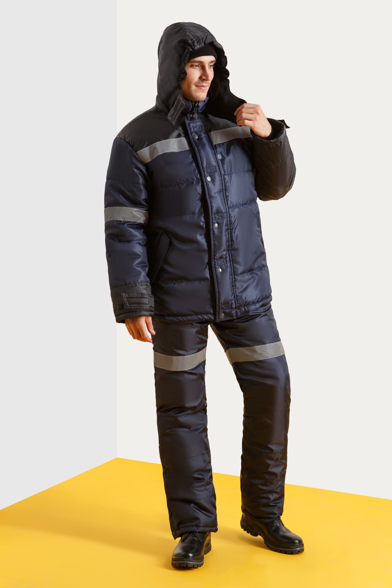 64936 Куртка  утепленная ткань "Оксфорд" с СВП (СОП) VeyGar  Зимняя спецодежда Santreyd  - Вид №11