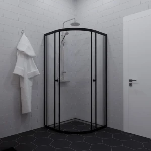 ТРИТОН Delight - Душевой уголок черный 90×90 см с закаленным стеклом 89436761