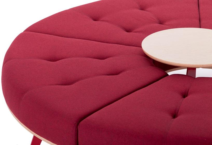 True Design Круглая скамейка из ткани Millepiedi Mp 5p0r - Вид №4