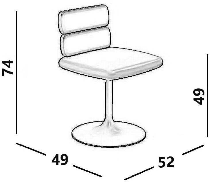 Luxy Вращающееся кресло на козелке из кожи Cluster sun-id-1434595 - Вид №1