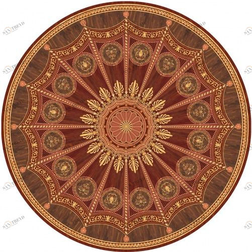 Художественный паркет Da Vinci Розетка 26-236 Дуб Селект (Гладкая) х1000диаметр мм 260090236