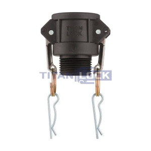 Камлок полипропиленовый тип B розетка, наруж. резьба BSP 3/4", TL75BPP TITAN LOCK