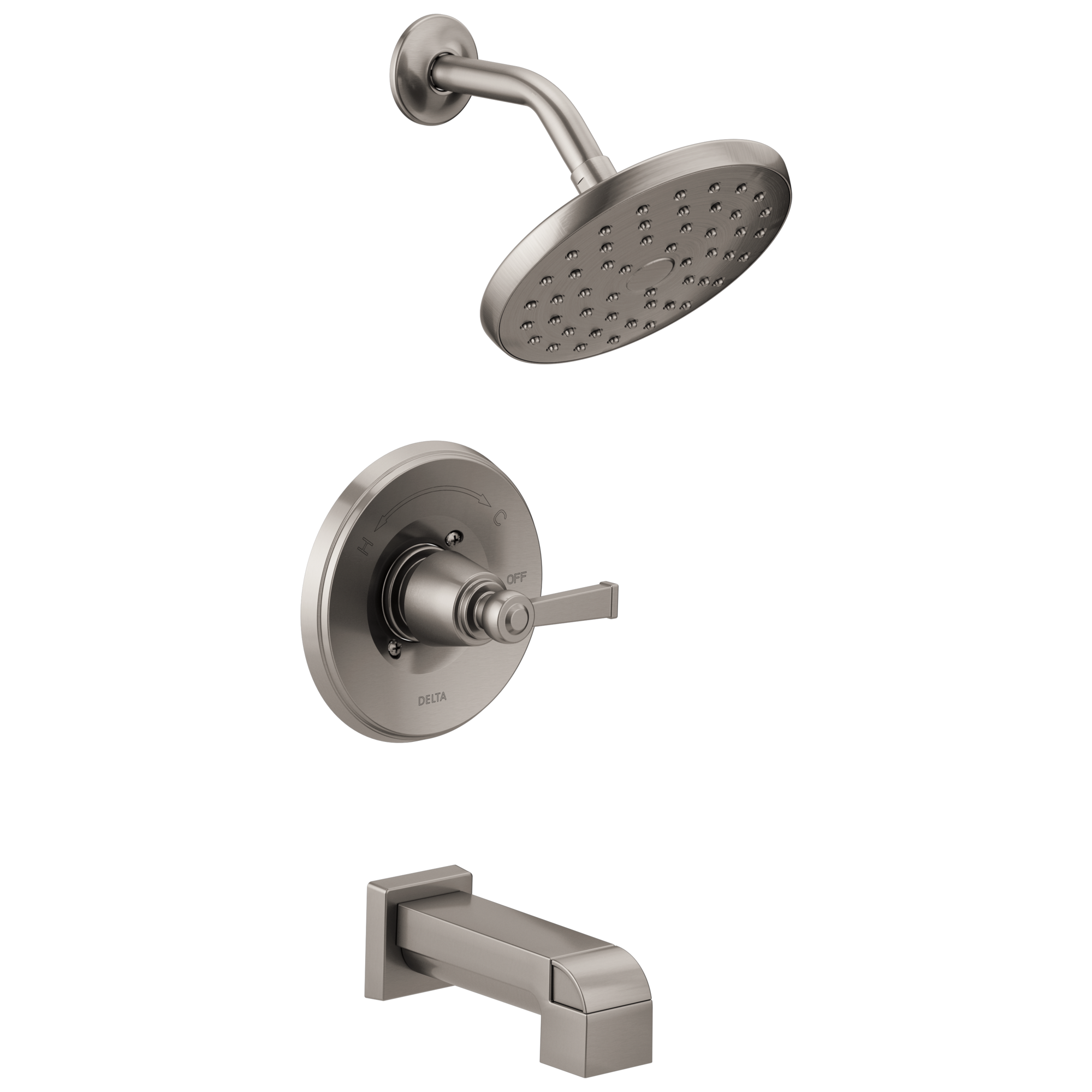 144742-SP Для ванны и душа Monitor® серии 14 Delta Faucet Emmett Матовый никель Spotshield 