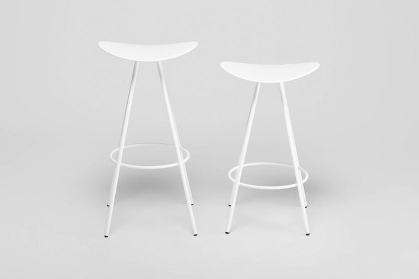 ENEA Высокий табурет с подставкой для ног из стали и полипропилена Coma sun-id-1368638 - Вид №1