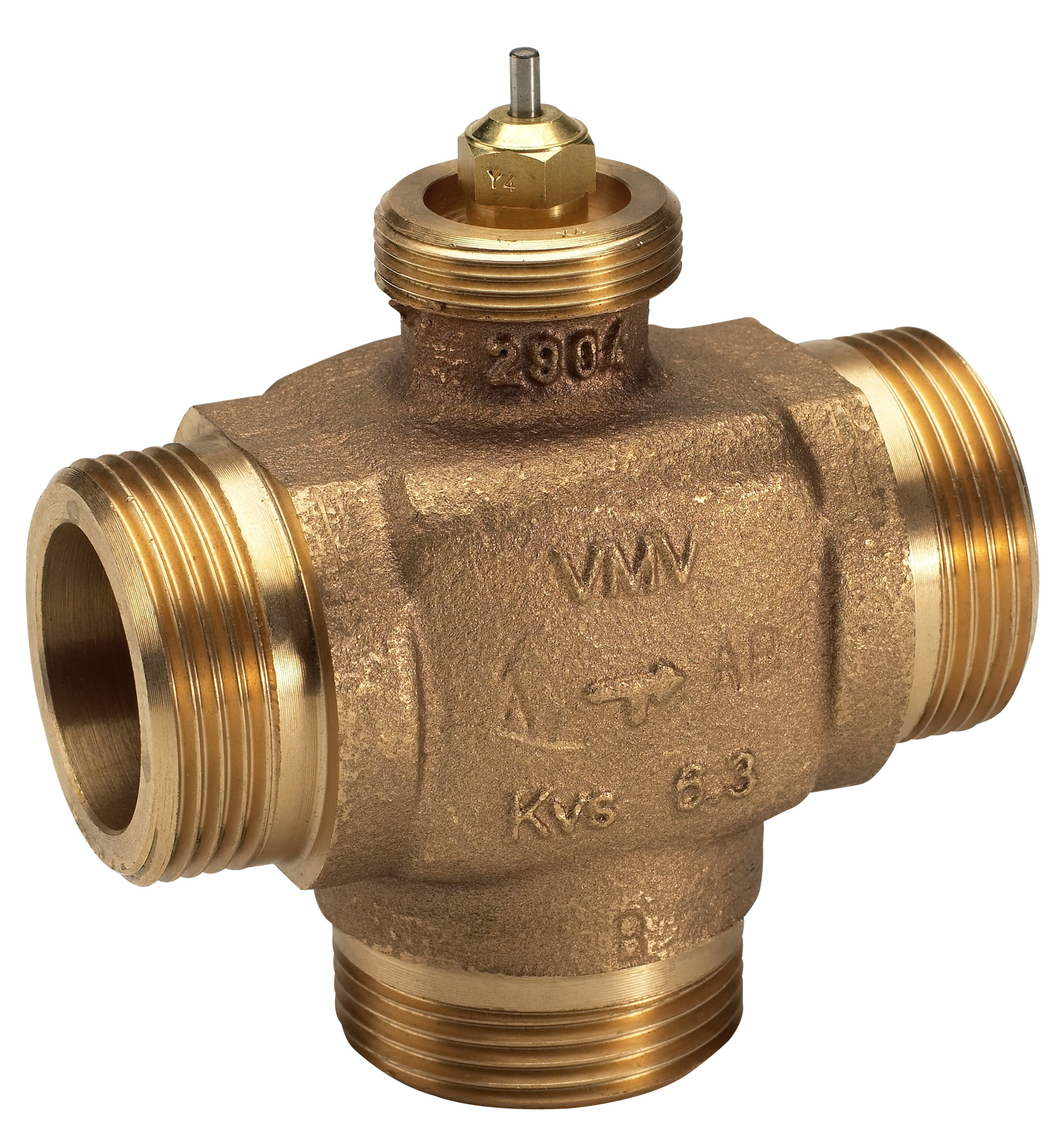 Danfoss Клапан регулирующий седельный трехходовой VMV Регулирующий клапан 3-ходовой VMV Ду 20 065F6020  - Вид №9