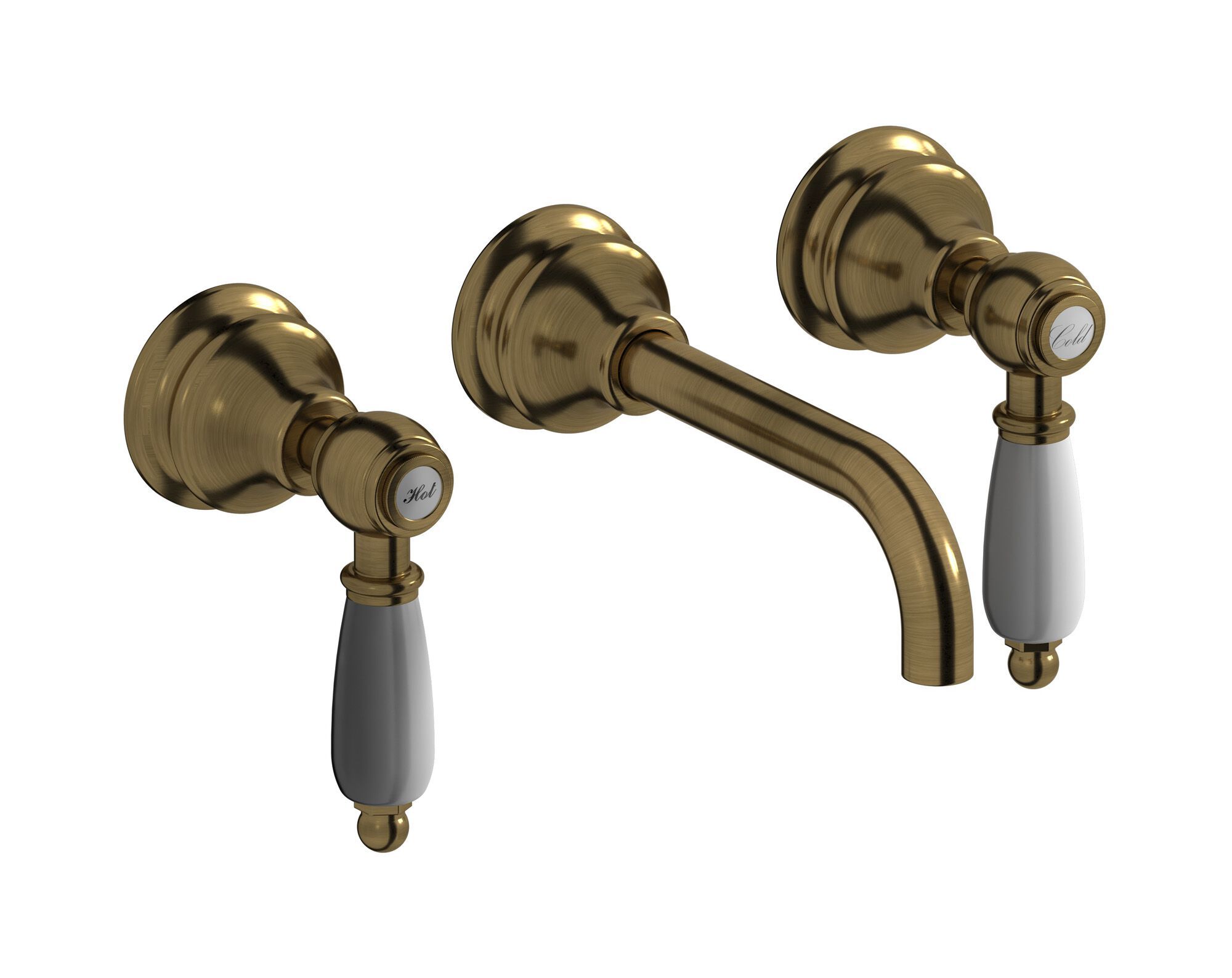 Настенный смеситель для раковины с 3 отверстиями IB Hermes + Hermes Elle ARCH-00105849 - Вид №1