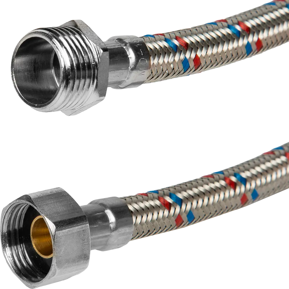 Гибкая подводка для воды ДТРД 80 см x 1/2" наружная-внутренняя резьба STLM-2070769 - Вид №1