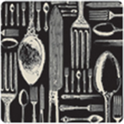 10608635 Harman Набор из 6 подставок 10х10см (черный) Пробка 