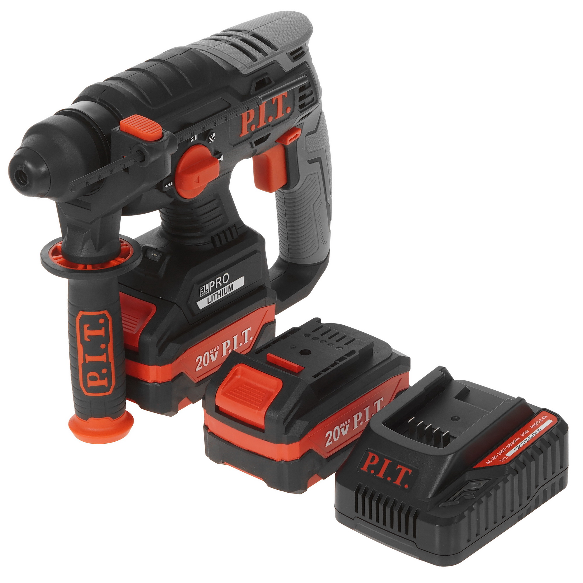 Перфоратор P.I.T. PBH20H-22B/2 OnePower 20V 9086984 PIT STDN-0032362 - Вид №1