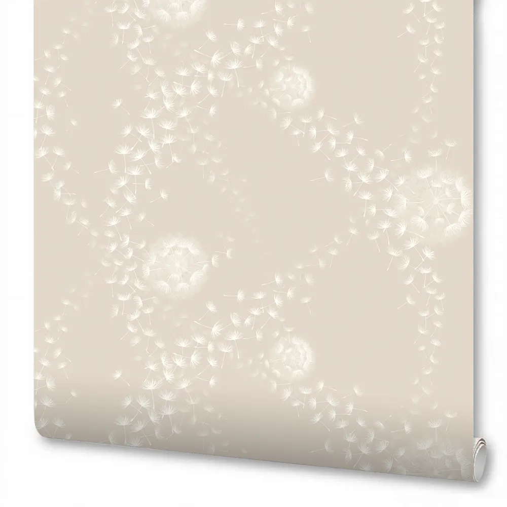 Флизелиновые обои Wallsecret Air с виниловым покрытием, бежевые 1.06 м 89389732 STLM-1565605