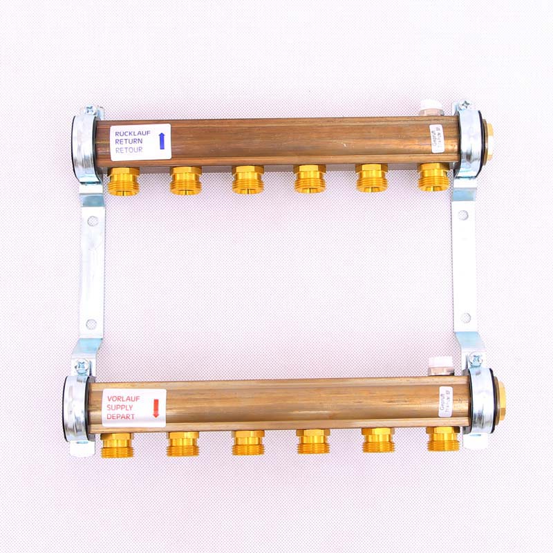 Нерегулируемая коллекторная группа HKV/A WATTS Ind 1"x3/4"ЕК 6 выходов 10004546