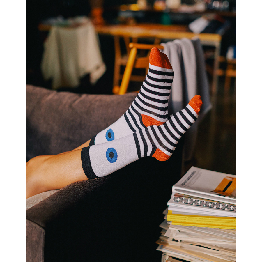 DYEYESOBL Носки eye, голубые Doiy  - Вид №1