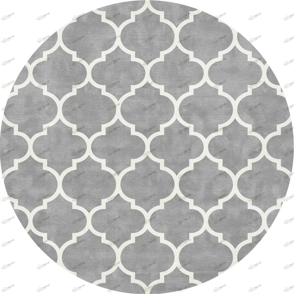 Ковер Trelli Круглый 200x200 серый RUGBERRY ДИЗАЙНЕРСКИЕ, TRELLI 326222 Серый 