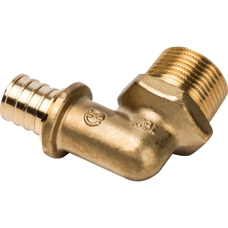 Угольник-переходник НР 20x3/4" аксиальный для труб из сшитого полиэтилена STOUT SFA0005002034 - Вид №2