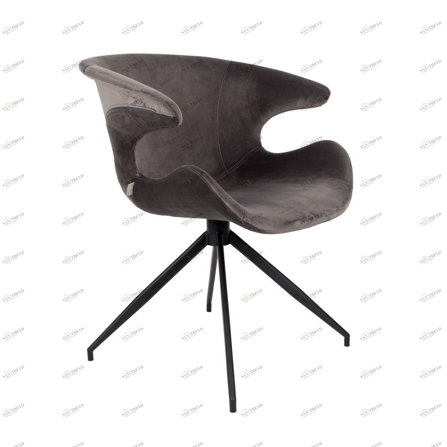 Кресло Mia серое под бархат Zuiver 1200150