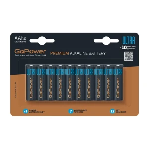 Батарейка алкалиновая Gopower Ultra AA 10 шт.