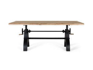 Прямоугольный стол с регулируемой высотой из манго