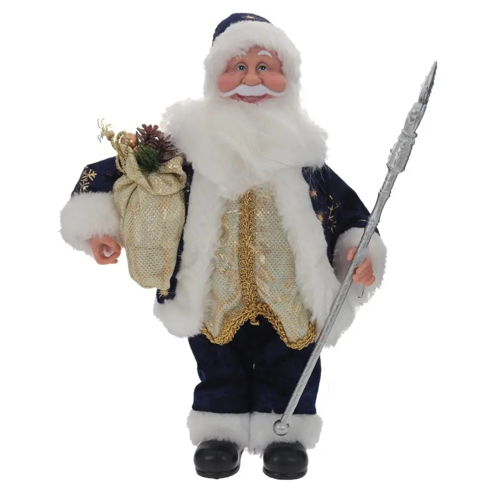 89345124 Игрушка Дед Мороз 795402 30x10x20 см цвет сине-белый STLM-1436416 Santreyd 