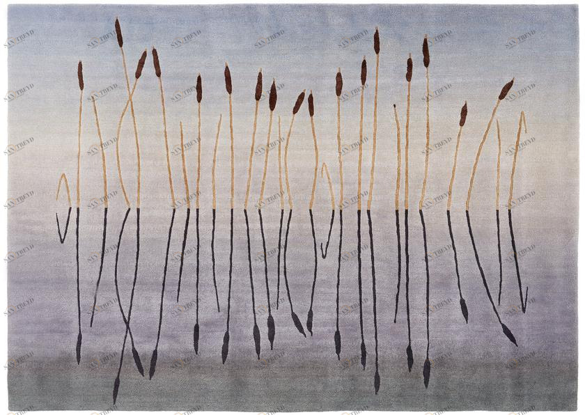 Deirdre Dyson Прямоугольный шерстяной коврик ручной работы Vista sun-id-1365627