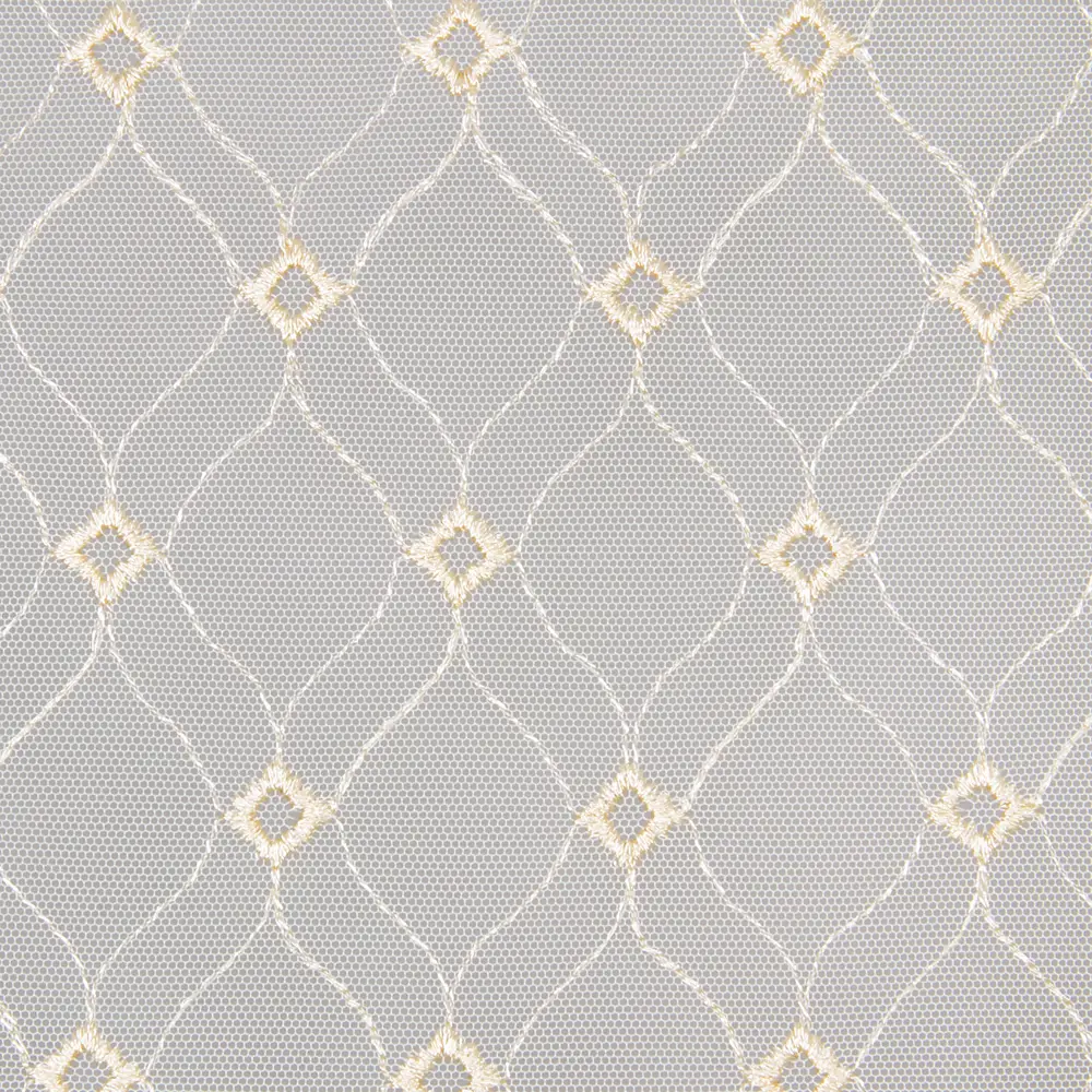 Тюль на ленте «Ромбик» 300x280 см цвет экрю MIAMOZA STLM-2020749 - Вид №3