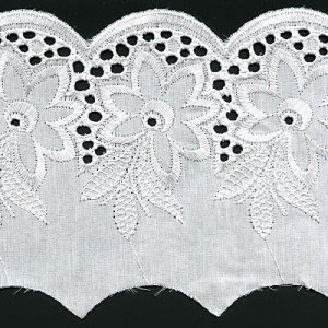 150 Шитье 105 мм Турция бело-голубой Gamma