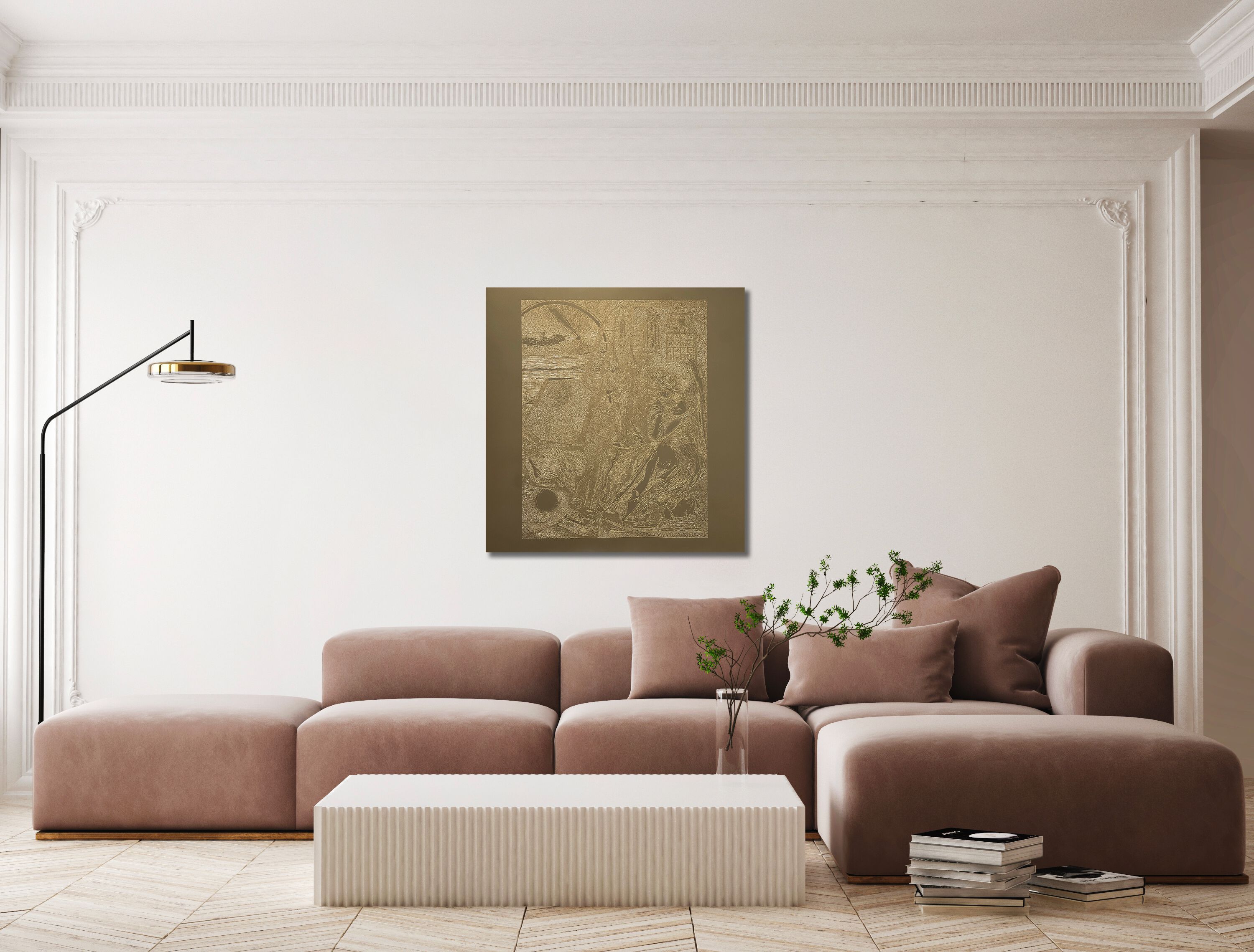 Алюминиевая гравюра на дереве Officinarkitettura® Дюрер ARCH-00034591 - Вид №3