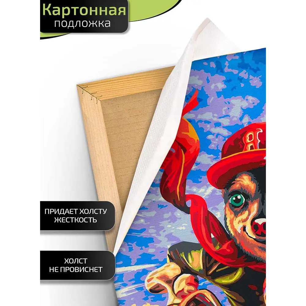 Картина по номерам Fbrush Мотоциклист 40x50 см STLM-2014388 - Вид №2