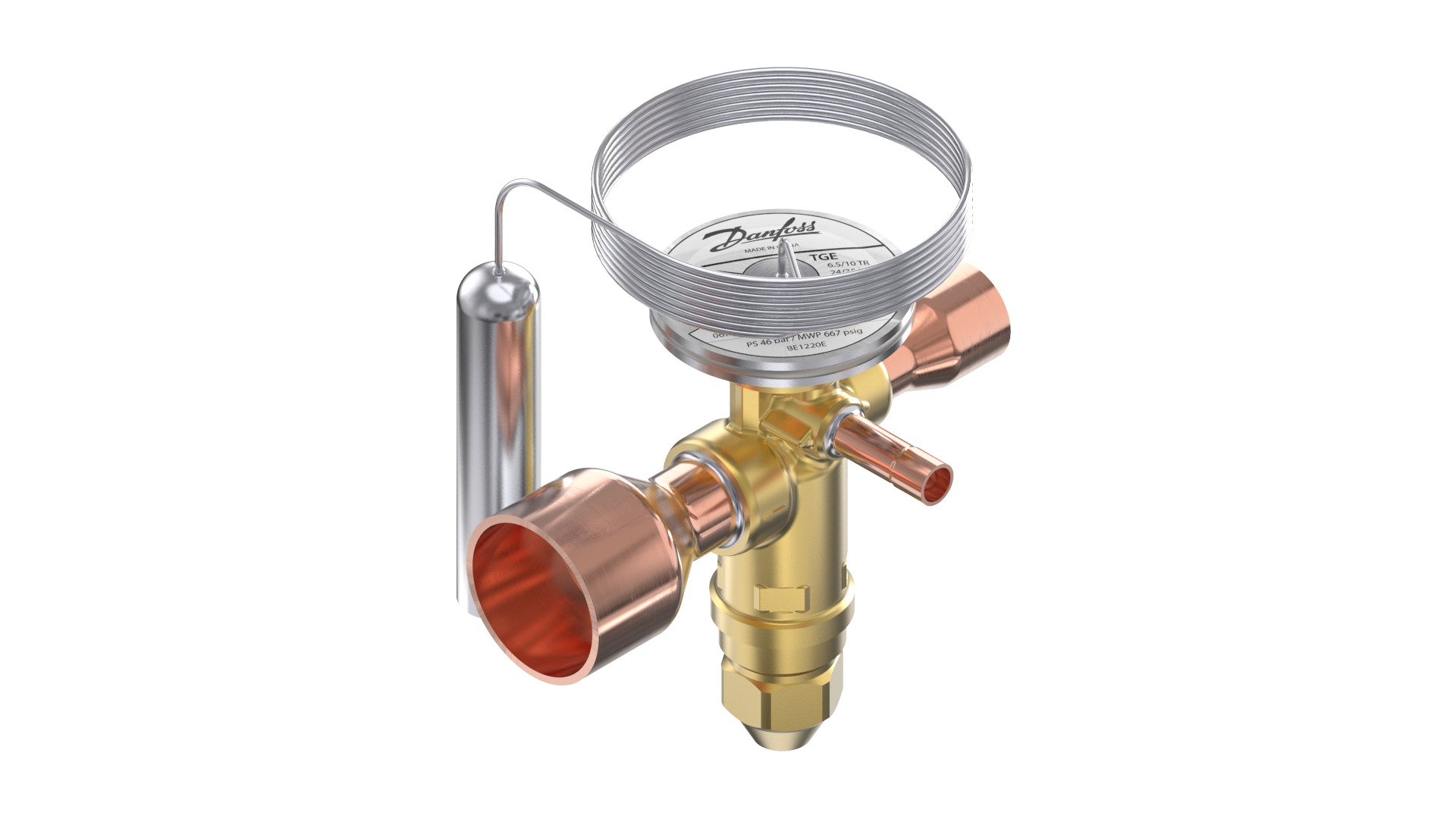 Danfoss TGE — Клапаны терморегулирующие со встроенными клапанными узлами TGE 20-20 Клапан терморегулирующий 067N4163  - Вид №10
