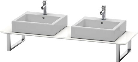 XL046C00303 Консоль для накладных раковин и встраиваемых умывальников, для угла слева X-Large #XL046C 550 мм Нефритовый глянцевый лаковый Duravit - Вид №2