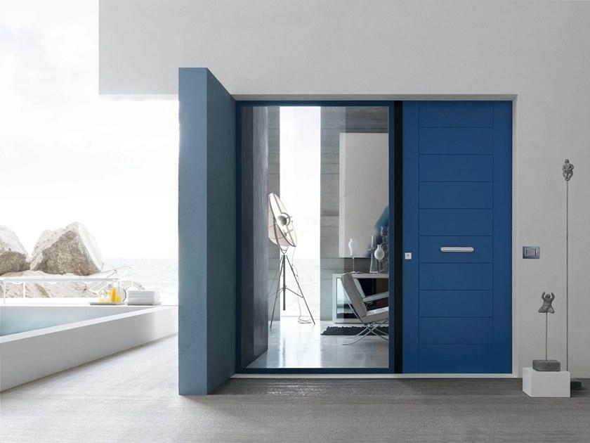 OIKOS VENEZIA Бронированная деревянная входная дверь со стеклянными панелями Evolution sun-id-1432353 - Вид №12