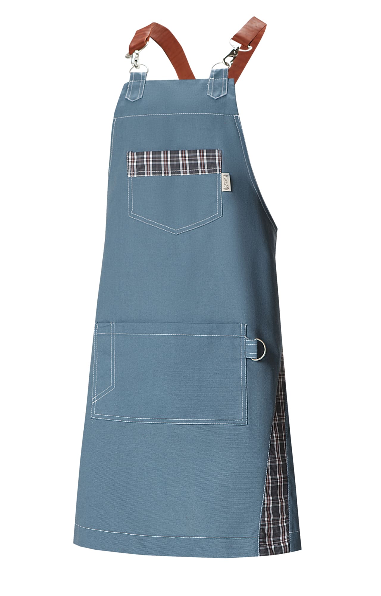 4951965 Фартук EIR с нагрудником grey-blue (серо-синий)  Одежда для официантов  размер Спецодежда 