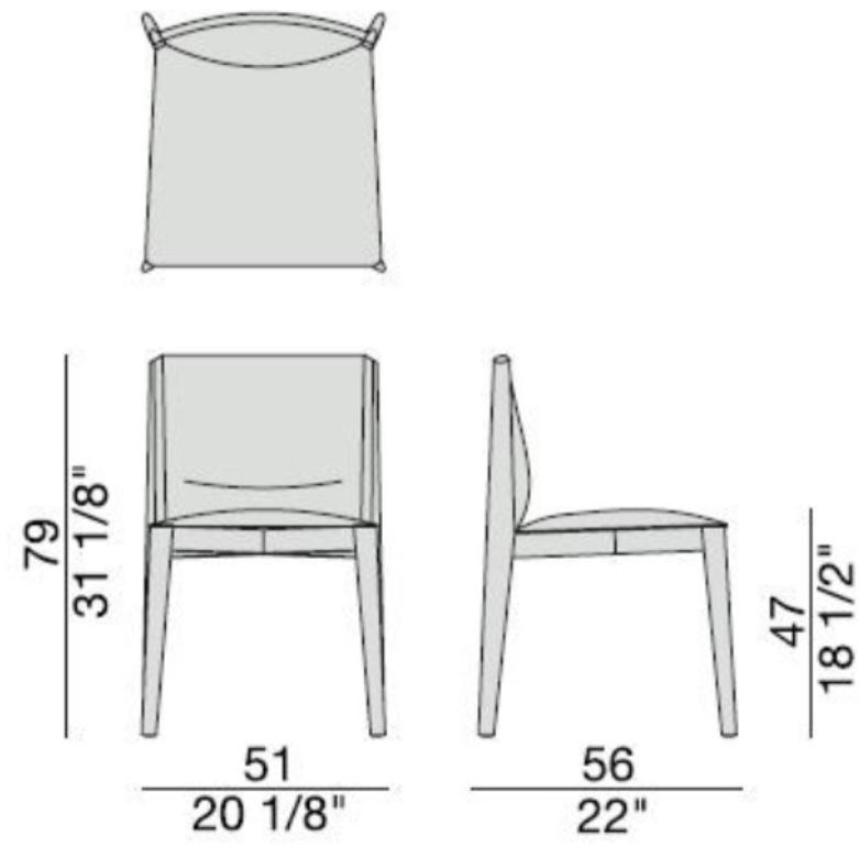 Porada Стул из орехового дерева, обитый кожей Iron sun-id-1360034 - Вид №2