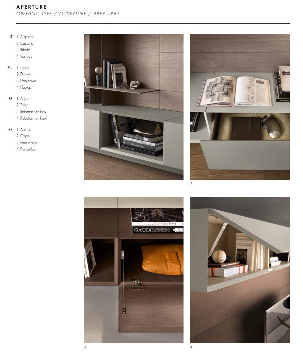 Деревянная оборудованная стена Olivieri CUBE 6 ARCH-00123672 - Вид №31