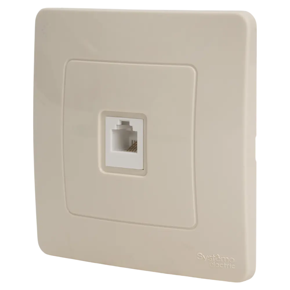 Телефонная розетка встраиваемая Systeme Electric Blanca RJ11 цвет бежевый STLM-2049717 - Вид №1