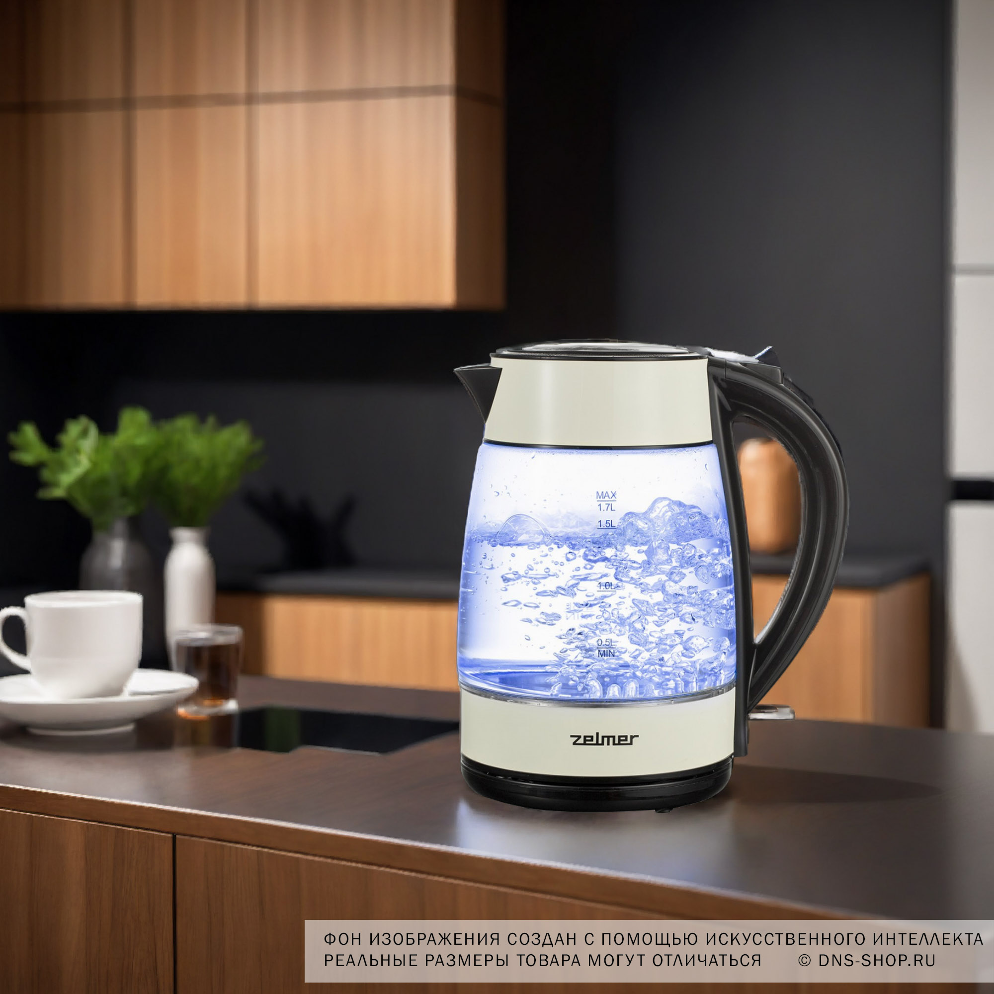 8196442 Электрочайник Zelmer ZCK8011I бежевый STDN-0125751 - Вид №8