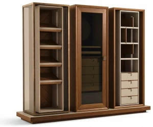 Giorgetti Модульный шкаф из дерева с ящиками Town