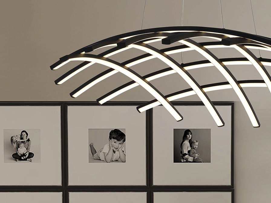 108971 Подвесной светильник 86Ø черный DIM Schuller Trama