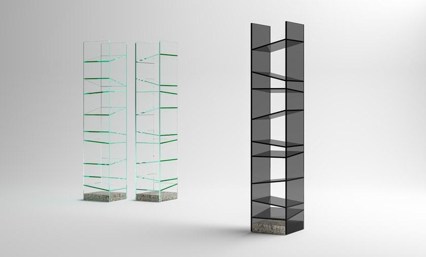 Tonelli Design Отдельностоящий стеклянный книжный шкаф sun-id-1359700 - Вид №1