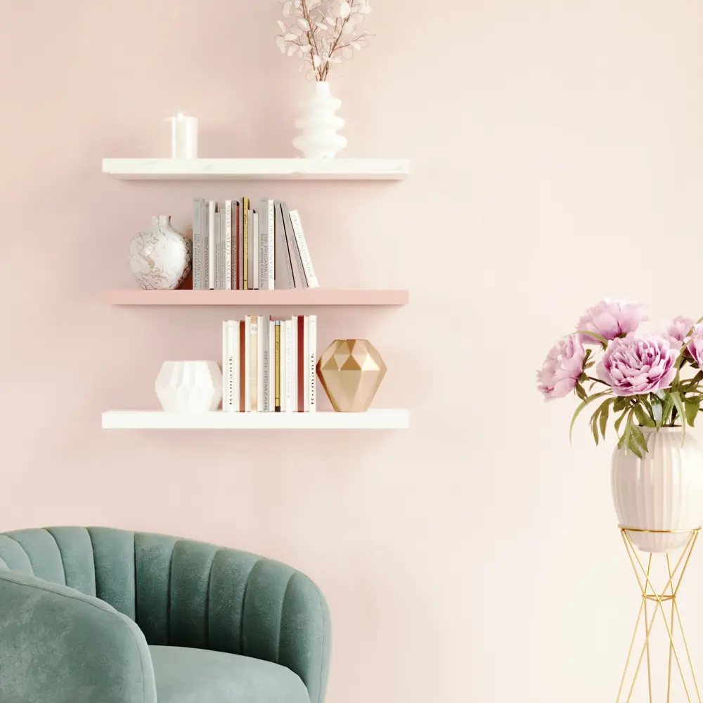 Настенная полка Spaceo Bistro розовая 80×23.5 см 82877537 STLM-0037381 - Вид №7