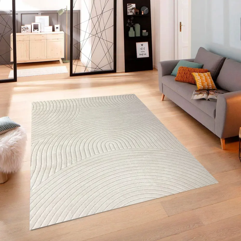 CTIM Ковер «Луна» 200x300 см кремовый с рельефным ворсом 89360176 STLM-1501980