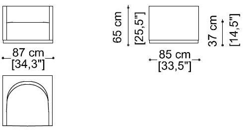 ERBA ITALIA Кресло из ткани с подлокотниками Eros sun-id-1468527 - Вид №6