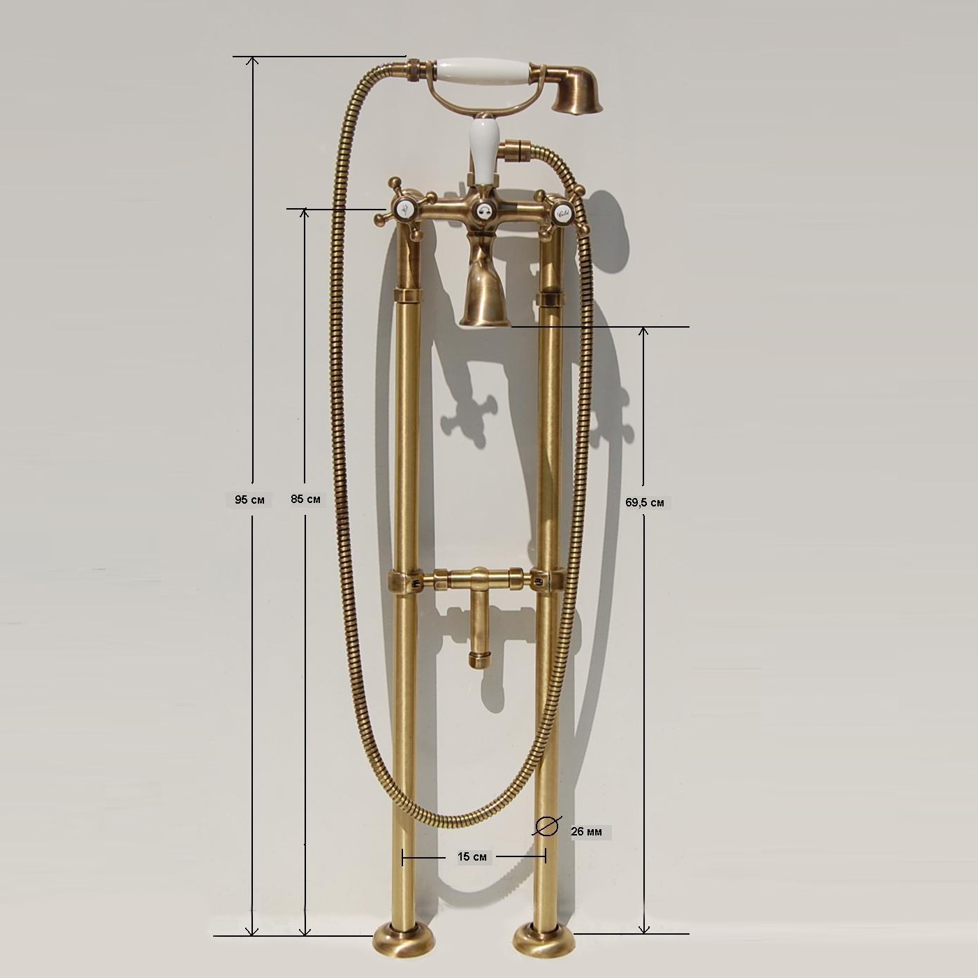 НОЖКИ ДЛЯ СМЕСИТЕЛЯ RETRO 1050 RECOR sun-id-1718071 - Вид №1