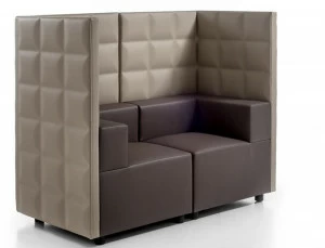 Kastel Кожаное кресло с высокой спинкой Kuadra