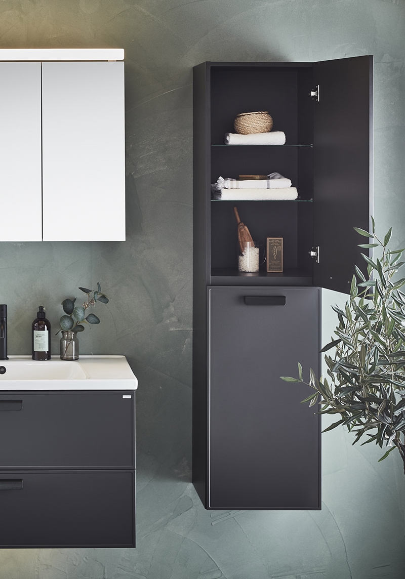 320150 Высокий Кабинет Flex Vogue Antracit Noro  Антрацитовый Серый  - Вид №3